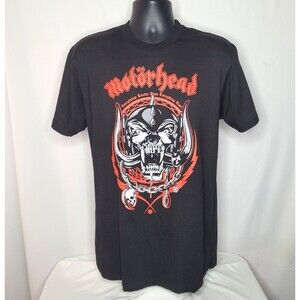 Motorhead Band Tee Shirt Black Mens Large Lightning Wreath Snaggletooth